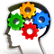 mind gears icon psychology